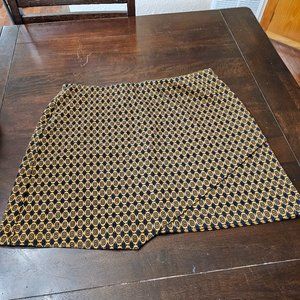 CAbi Kensington Proper Medallion Knit Geometric Skirt
